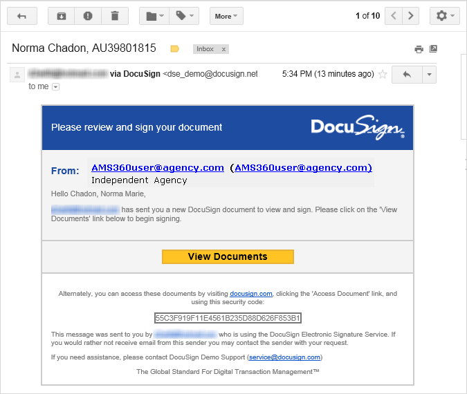 Workflow: Add An Esignature To An Application Or Form (docusign™)