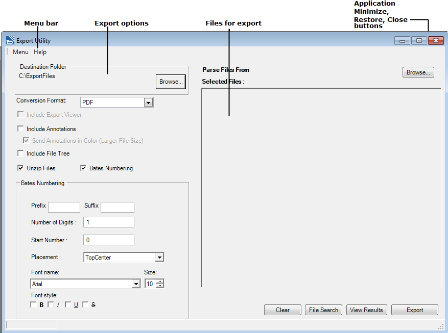 export-utility-quick-tour